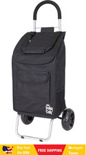 dbest products Trolley Dolly Black Foldable Shopping cart for Groceries,Standard