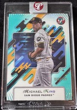 2025 Topps Pristine Encased Michael King Aqua Refractor /199 #228