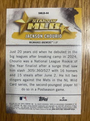 Jackson Chourio Stars Of MLB Foil 2025 Topps Series 2 #SMLB-44