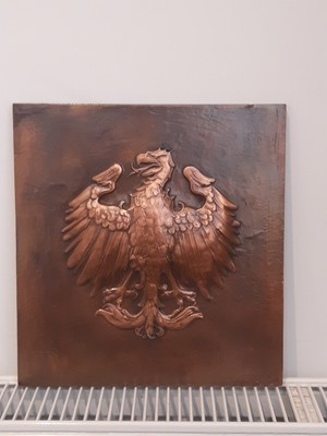 Antike Phönix Versicherung Kupfer Feuerzeichen Plakette Nr.  80 11 1/2'' x 10 1/2''