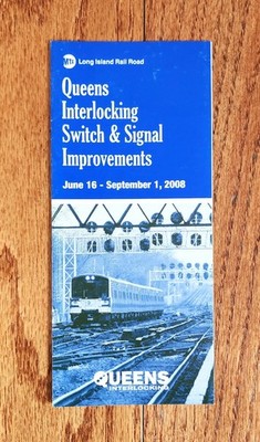 2008 MTA LIRR LONG ISLAND EISENBAHN KÖNIGINNEN STELLWERK VERBESSERUNGEN BROSCHÜRE
