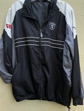 Oakland   Raiders Reebok NFL Windbreaker Jacket Full Zip Sports Illustrated
