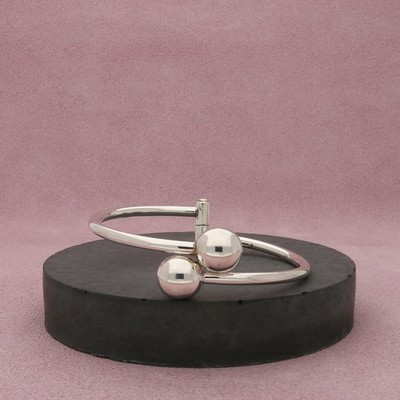 Mexiko Sterlingsilber Perlen Ende verstellbar Armband Größe 6,75 Zoll