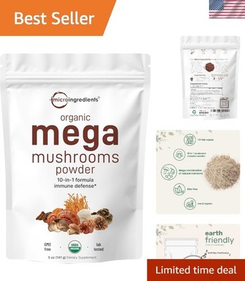 Nutrient-Dense Organic Mushroom Blend, 5 oz - Perfect for Smoothies & Teas