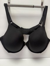 Ambrielle Black Convertible Plunge Push Up Bra Smooth Supportive 40DD