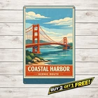 Golden Gate Bridge San Francisco 8x12 Vintage Metal Tin Sign Decor