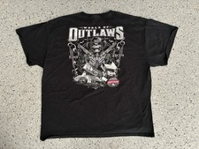 CRAFTSMAN World Of Outlaws Black Graphic Print Shirt. Size 3XL. Pre Owned.