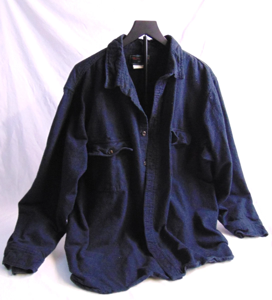 Field & Stream Mens Gray Long Sleeve Flannel Shirt Size XL