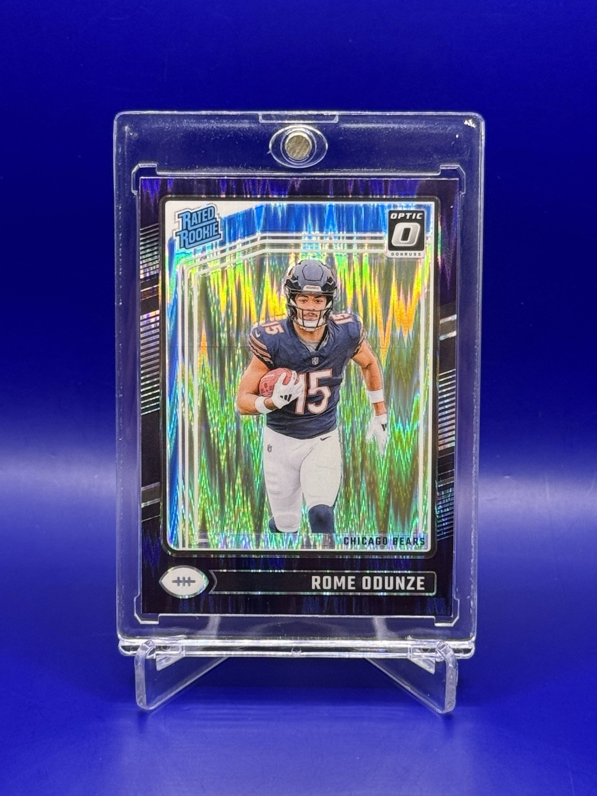 2024 Donruss Optic Rated Rookie Purple Shock Prizm Rome Odunze 286 RC Bears SP