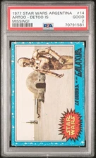 1977 Star Wars Argentina ( Stani ) Artoo-Detoo Is Missing! #14 PSA 2