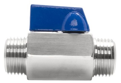 1/2'' Stainless Steel (316) Mini Ball Valve - MxM NPT