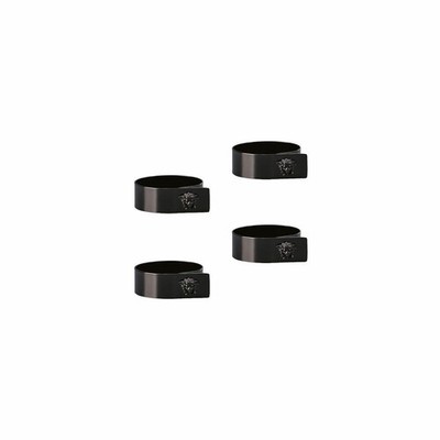 Rosenthal Versace Serviettenringe 4er Set Medusa Black Metall 69201-321644-05010
