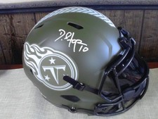 Deandre Hopkins Full Size Titans SIGNED ReplicaHelmet SALUTE TO SERVICE W/VISOR