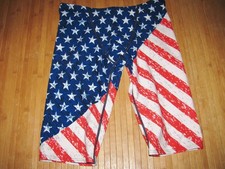 TYR Swimsuit JAMMER Size 34 Polyester SWIM Suit STARS and STRIPES