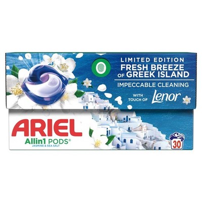 Lenor Ariel Fresh Breeze Waschcaps 30 Stk Universalwaschmittel für Wäsche