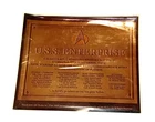 Star Trek TNG Dedication Plaque Sticker U.S.S. Enterprise NCC-1701-D Replica Sticker