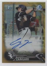 2016 Bowman Chrome Prospects Gold Refractor 13/50 Corey Zangari Auto 10ea