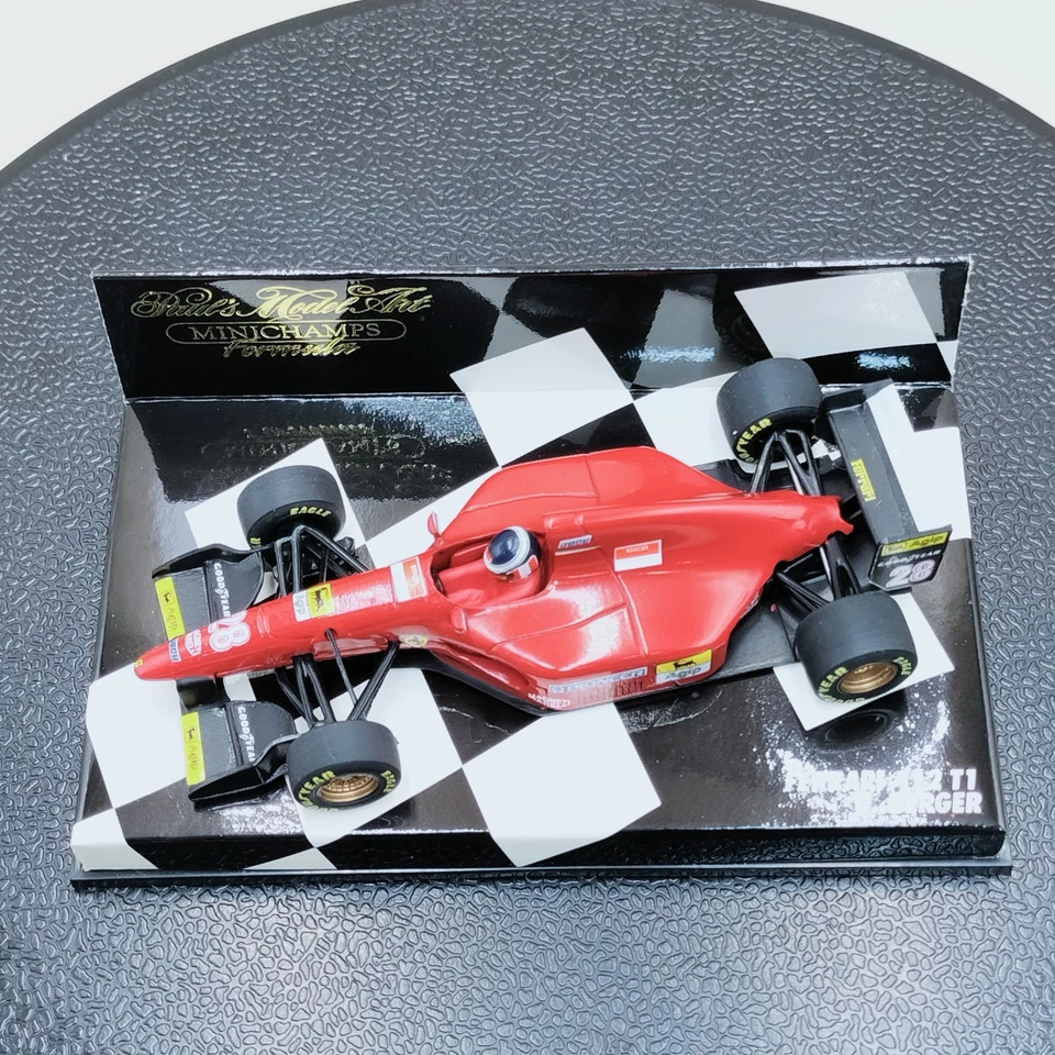 MINICHAMPS 1/43 Ferrari 412 T1 Gerhard Berger #28 430940028 Red - Image 3 of 4