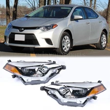 For 2014 2015 2016 Toyota Corolla Headlights Headlamps Left+Right SET Head Lamp