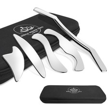 5 in 1 Stainless Steel Gua Sha Muscle Scraper Tools Set, Scraping Tools Kit f...