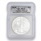 2019 AMERICAN EAGLE DOLLAR $1 FIRST DAY OF ISSUE US COIN .999 SILVER ICG MS 70