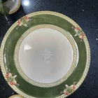 FITZ & FLOYD ~ Six (6) Hawthorne Salad Plates 8 1/2" ~ Green 4 the Fall Season