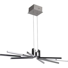 Craftmade 45728-CH-LED Pinnacle LED 15 inch Chrome Chandelier Ceiling Light