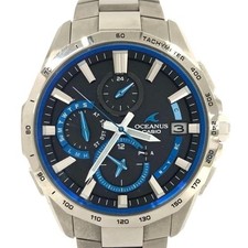 Casio Oceanus Manta S4000 OCW-S4000-1AJF Titan Uhr Schwarz Silber Gebraucht