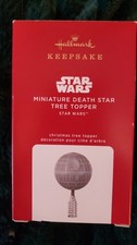 DEATH STAR MINI TREE TOPPER Star Wars 2020 Hallmark Christmas Ornament NRFB New
