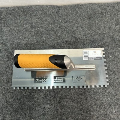 Schluter Systems Rubi Stainless Steel Notched Trowel 1/4 x1/4  