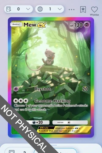 Pokemon TCG POCKET - Mew Rainbow Rare 2⭐, Mythical Island
