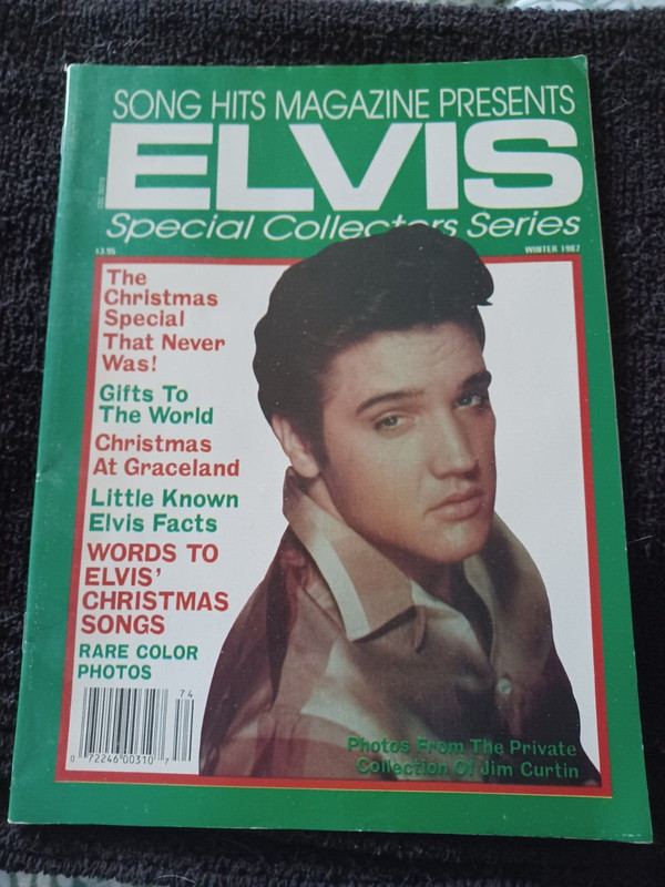 Vintage Magazine Song Hits Presents Elvis Special Collector's Series 1987    121