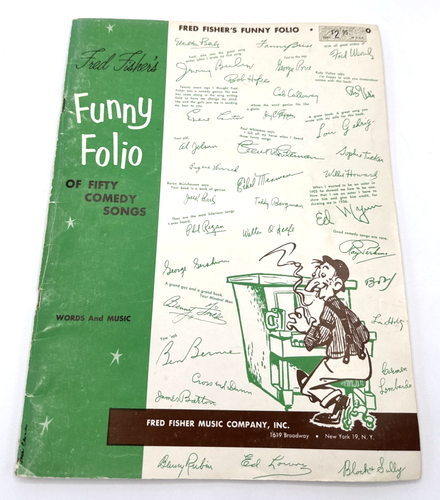 VTG Fred Fisher's Funny Folio Fifty Comedy Songs Book Music '36 Tin Pan Alley - Picture 2 of 19