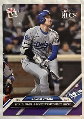 Shohei Ohtani - 2024 MLB TOPPS NOW Card 845 - NLCS HR - Purple Parallel 02/25