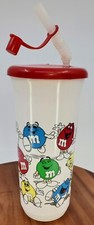 Vintage M&M Candy Plastic Travel Tumbler Lid 1995 Mars Hershey 32oz