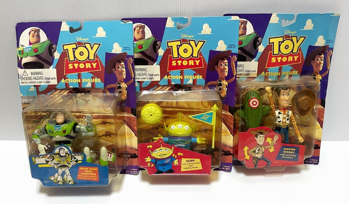 Vintage 90s Disney Toy Story Action Figure Woody Buzz ALIEN Set | eBay