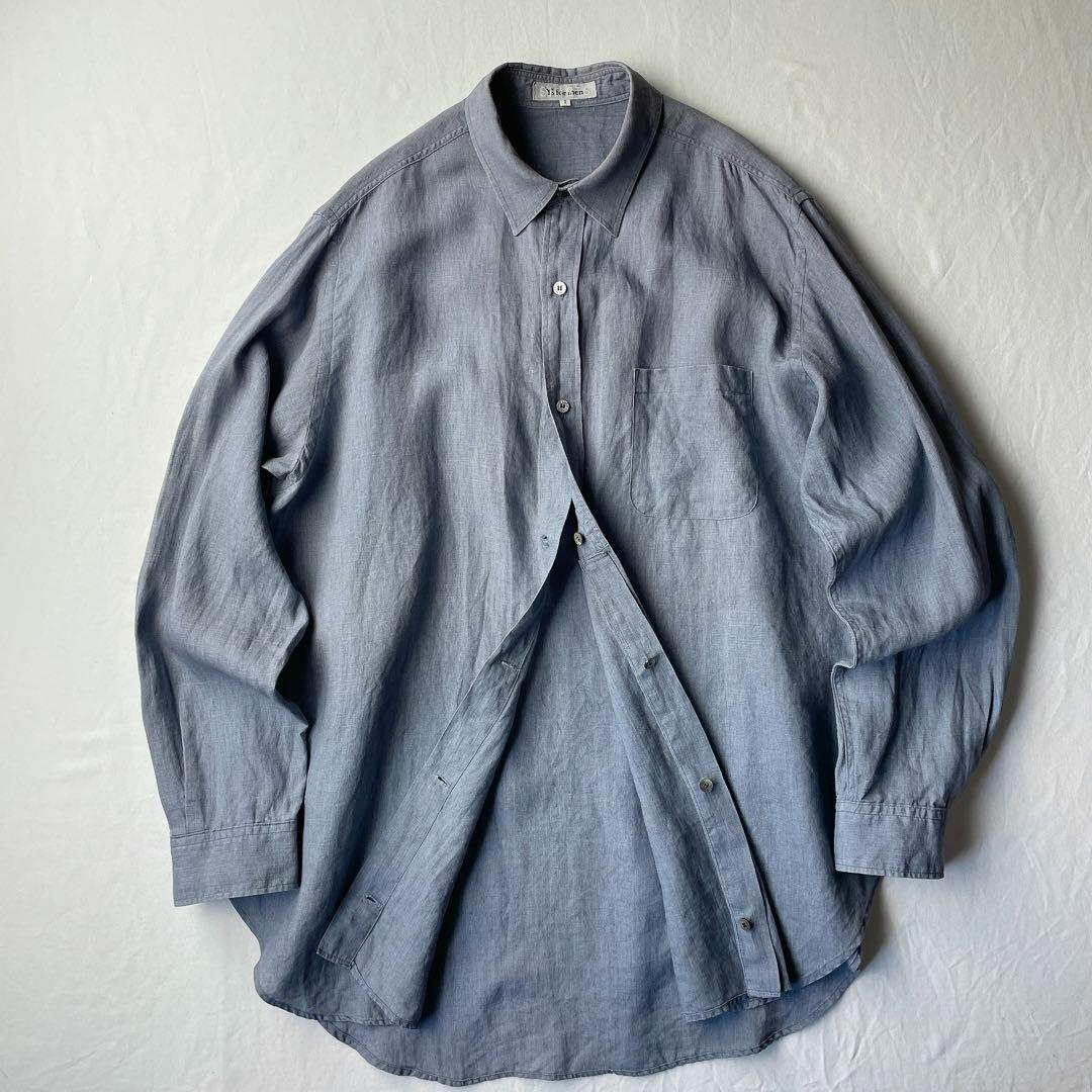 Y's for men】 リネン100% 長袖シャツ サイズ3 ワイズ i10