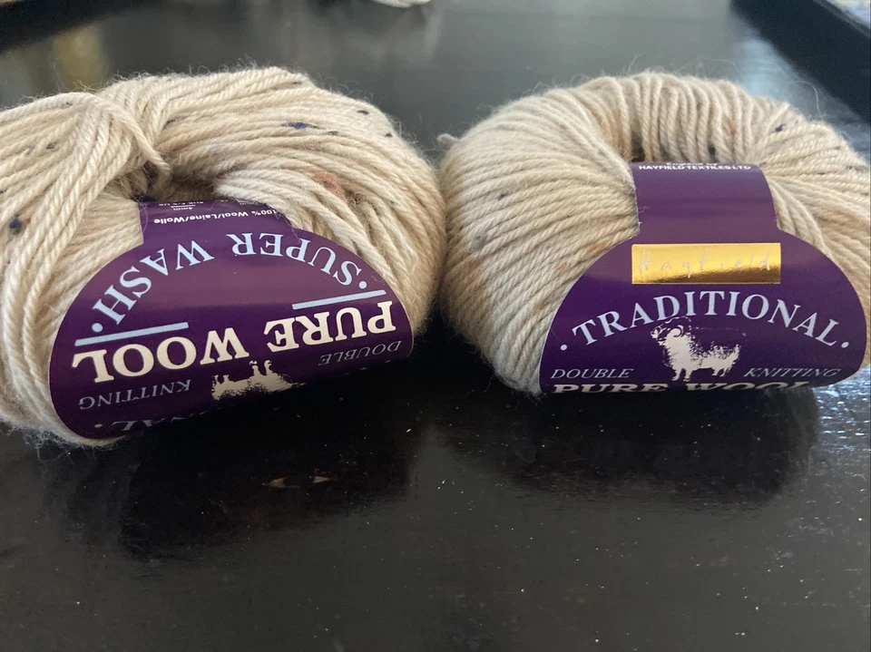 Hilo de Lana Hayfield Tradicional Superwash Doble Tejido Pure Barra Tweed Lote 2 Foto 2 de 4