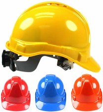 MENS LADIES HARD HAT SAFETY CONSTRUCTION HELMET CAP VENTED WORK PROTECTION NEW