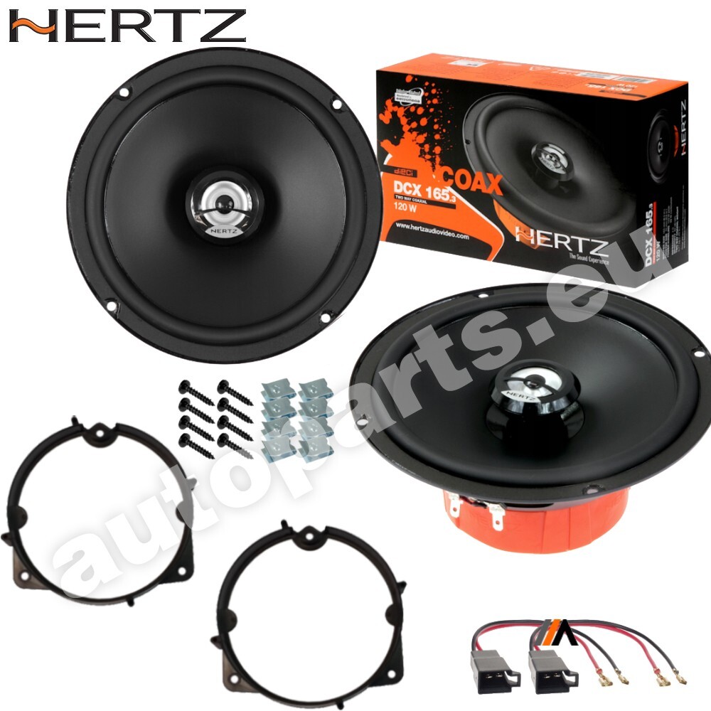 Kit 2 Casse Altoparlanti Hertz DCX 165.3 Anteriore per Fiat Fiorino dal 2008
