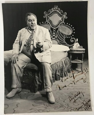 Thomas Gomez (d. 1971) Signed Autographed ''Cat on a Hot Tin Roof'' 8x10 Photo