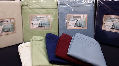 1800 THREAD COUNT 6PC CALIFORNIA KING WATERBED SHEET SET W/ POCKETS + POLES 