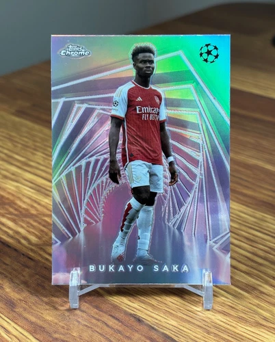 Bukayo Saka 2023 2023-24 Topps Chrome UEFA UCC Hobby Masters #HB-5 Case Hit SP