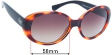 SFx Replacement Sunglass Lenses Fits Coach Hc8079 Tracy - 58mm Wide