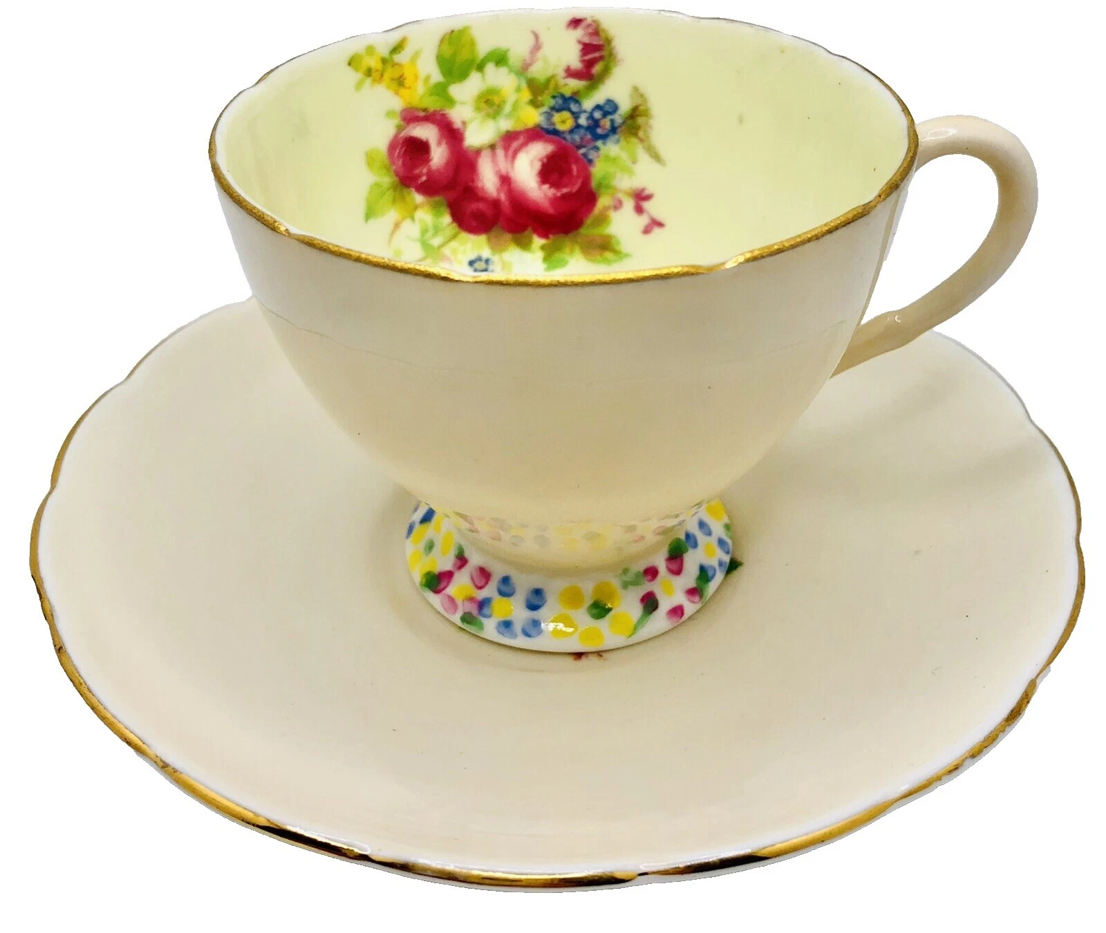 Tazas y platillos Foley Floral