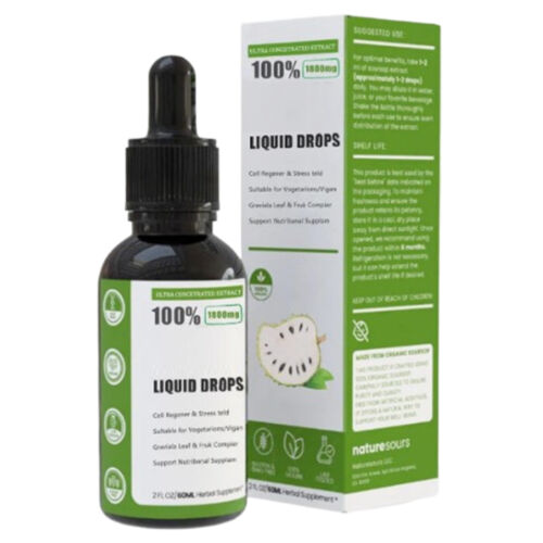 Graviola Liquid Pure Natural Soursop Capsules Leaves Fruit Drop Antioxidant