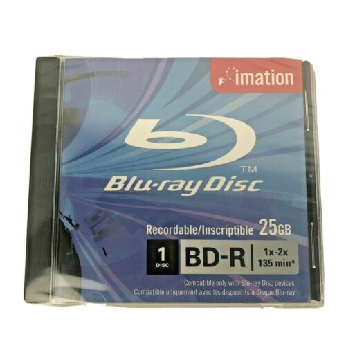Imation BDR 25GB Recordable Blu Ray Disc 1x2x, 135 min New eBay
