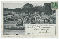 RARE Large Oversized Postcard - Oregon State Fair  Salem OR 1912 Horse Race etc