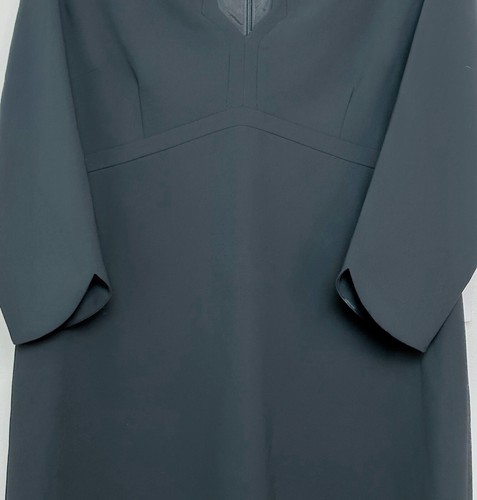 Etcetera schwarzes Kleid mit gewelltem 3/4-Ärmeln Gr. 16 (0394) - Bild 6 von 12