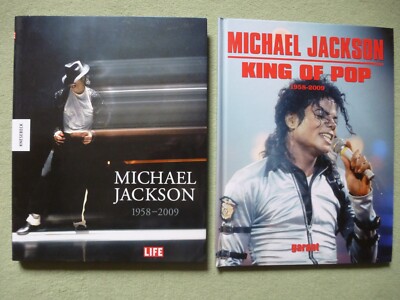 2 Bücher über Michael Jackson Life 1958-2009 und King of Pop